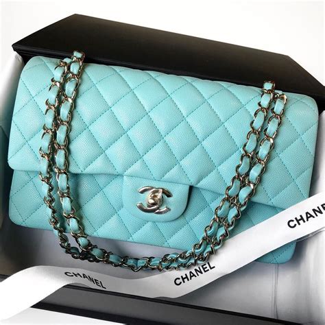 chanel bag blue and white|tiffany blue chanel bag.